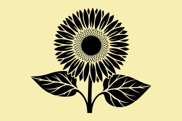 Elevating Brand Identity with High-Resolution Sunflower Vector Illustrations and Bold Silhouettes