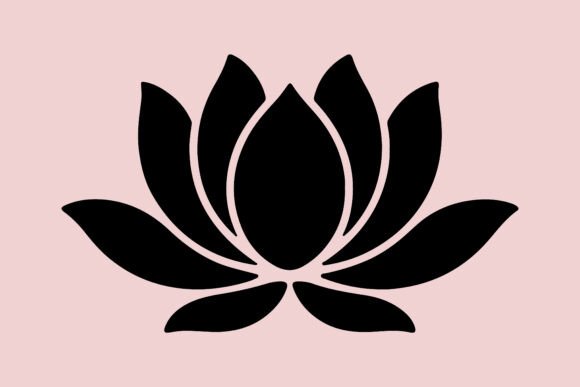 Elevating Visual Identity with the Modern Lotus Flower: A Designer’s Guide to Black Silhouette Art