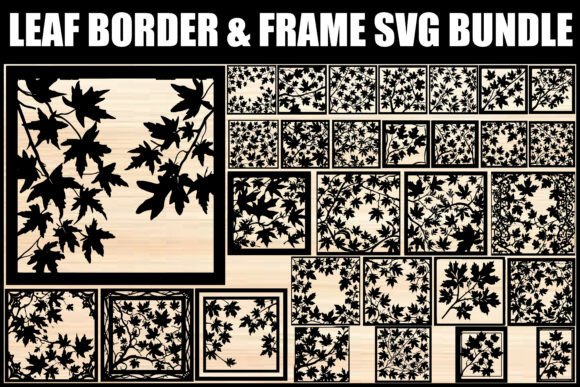 Enhancing Creative Projects with the Leaf Border Frame SVG Bundle