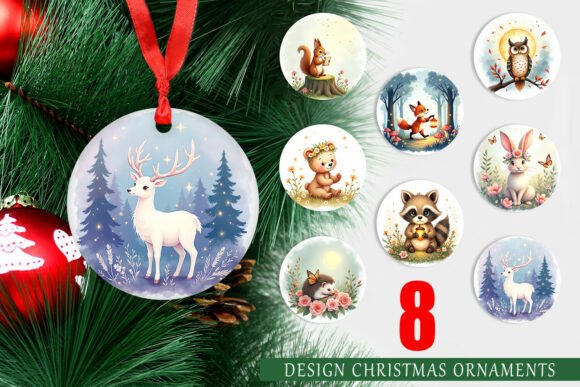 Ethereal Forest Creatures Ornament Set