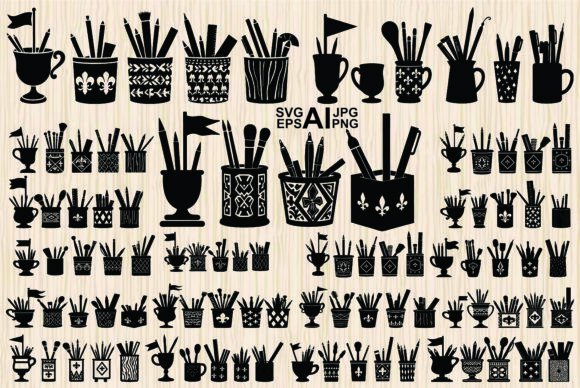 Evaluating the Set of Silhouette Art Supplies Container for Creative Projects
