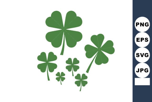 Green Clover Leaves Vector Set with Vari: A Practical Asset for Designers