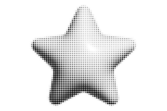 Halftone Star Design Element Guide