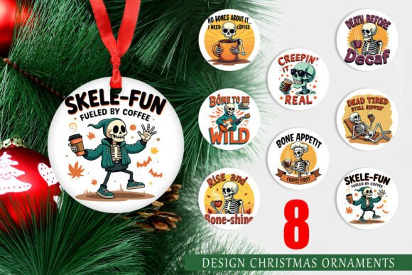 Ornament Halloween Skeleton Coffee: A Guide to High-Quality Printable Holiday Decor