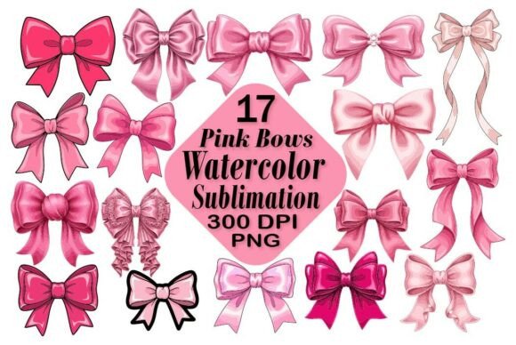 Pink Bows Coquette PNG Sublimation: Elevating Modern DIY Craft with Digital Precision