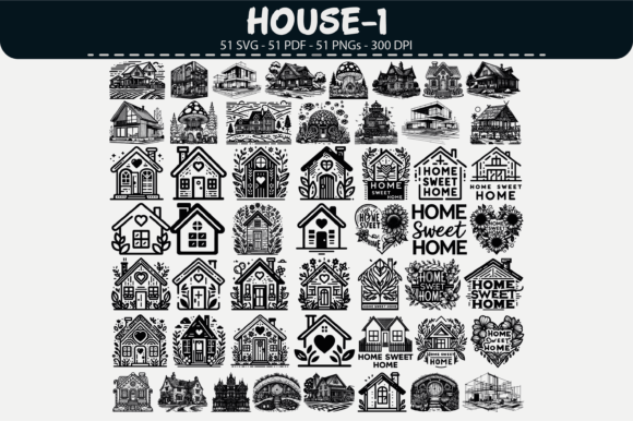 Strategic Visual Assets: Leveraging Home House Clipart – 51 Designs for Brand Consistency and Operational Efficiency