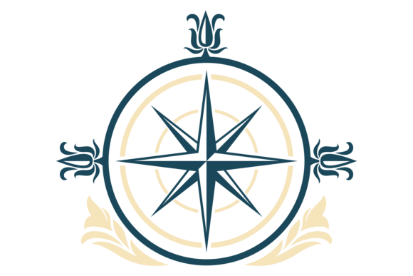 The Art and Utility of the Antique Wind Rose Compass Star Decorative Motif