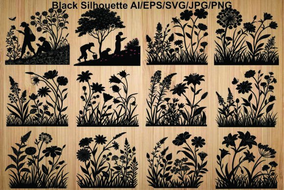 Unlocking Creative Potential with the Floral Garden Silhouette Bundle