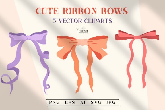 Unlocking the Power of Cute Ribbon Bows Vector Clipart for Modern Design Projects
