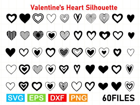 Valentine's Heart Silhouette: Elevating Your Designs with Timeless Romance