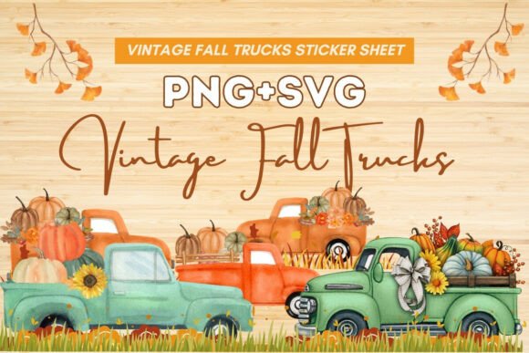 Vintage Fall Truck Clipart Bundle 4 PN: A Practical Guide to High-Quality Autumn Design Assets